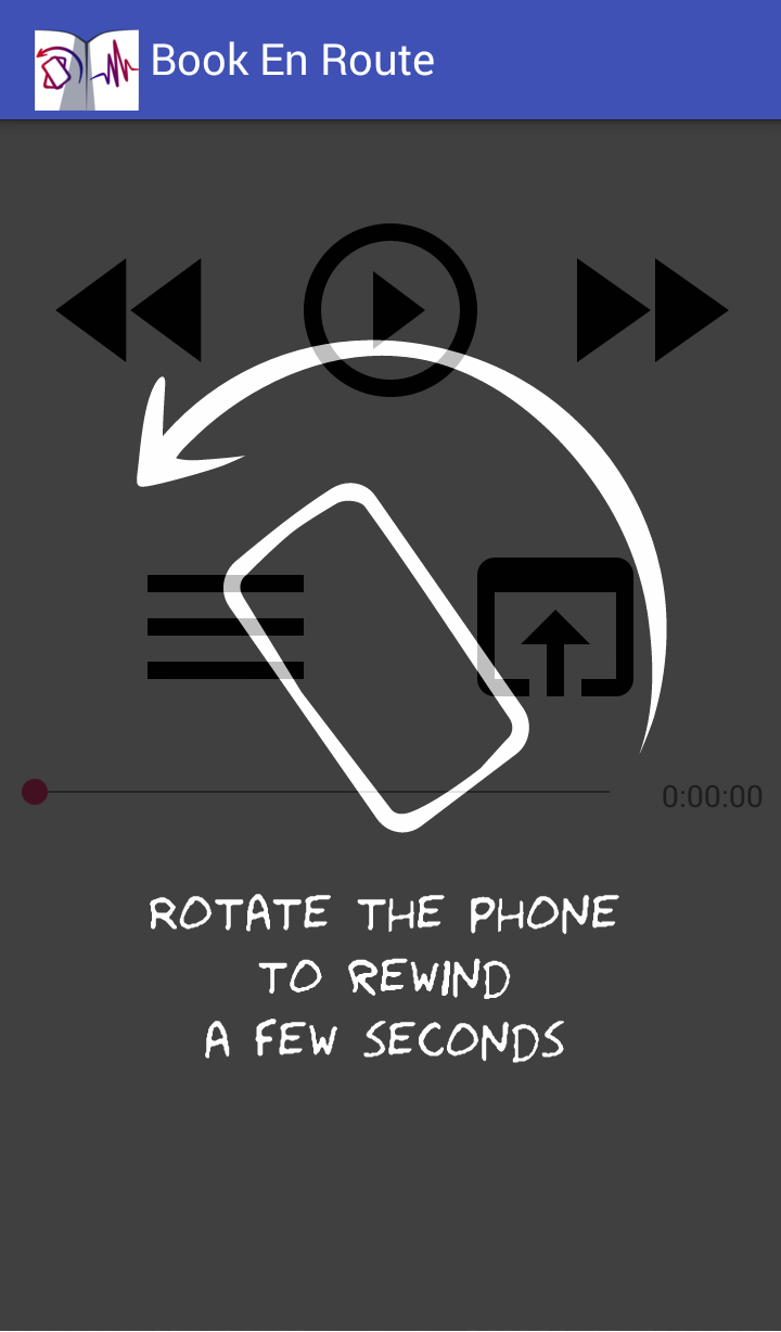 Screenshot of the tutorial screen. The phone was animating.