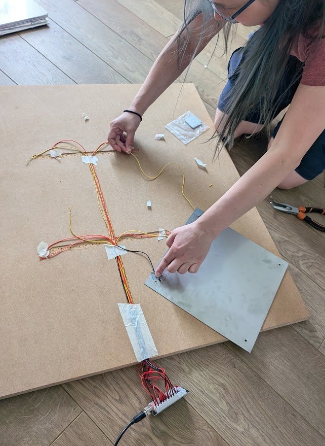 Testing the wiring.