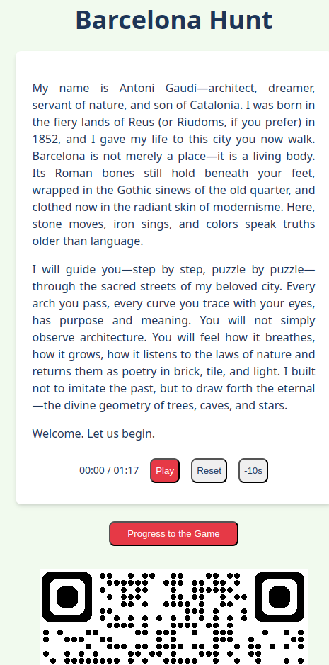 Intro of the app
