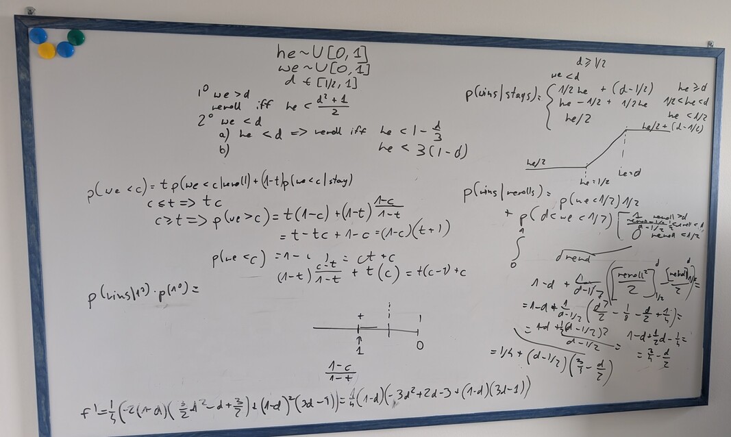 Board with an integral